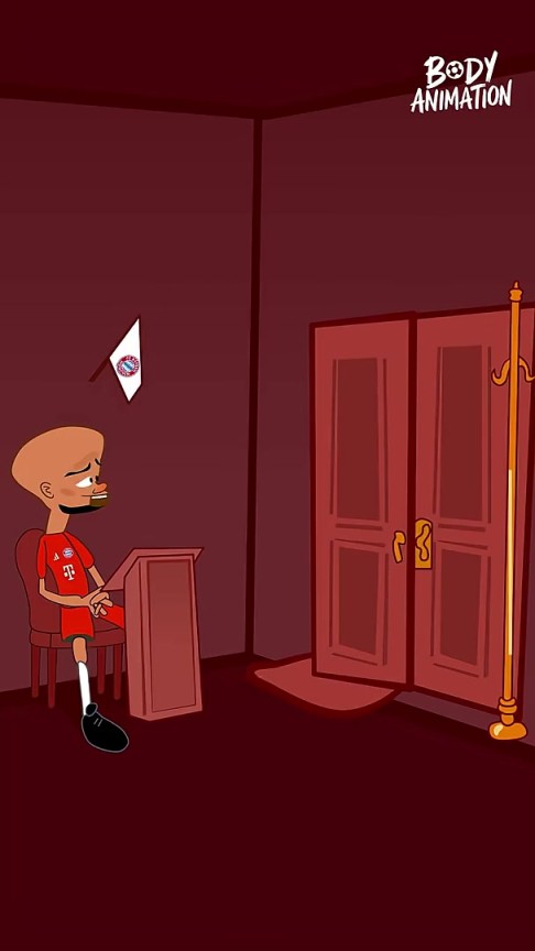 就這么短？外網(wǎng)動(dòng)畫(huà)惡搞：杰克遜去慕尼黑在孔帕尼面前轉(zhuǎn)了一圈！