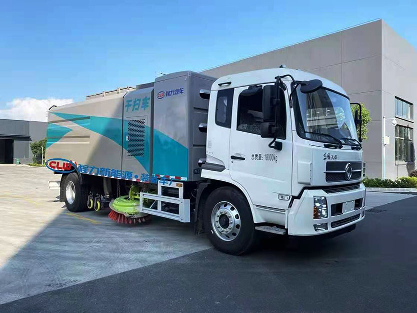 純電動東風天錦8方干掃吸塵車