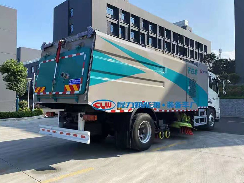 純電動東風天錦8方干掃吸塵車